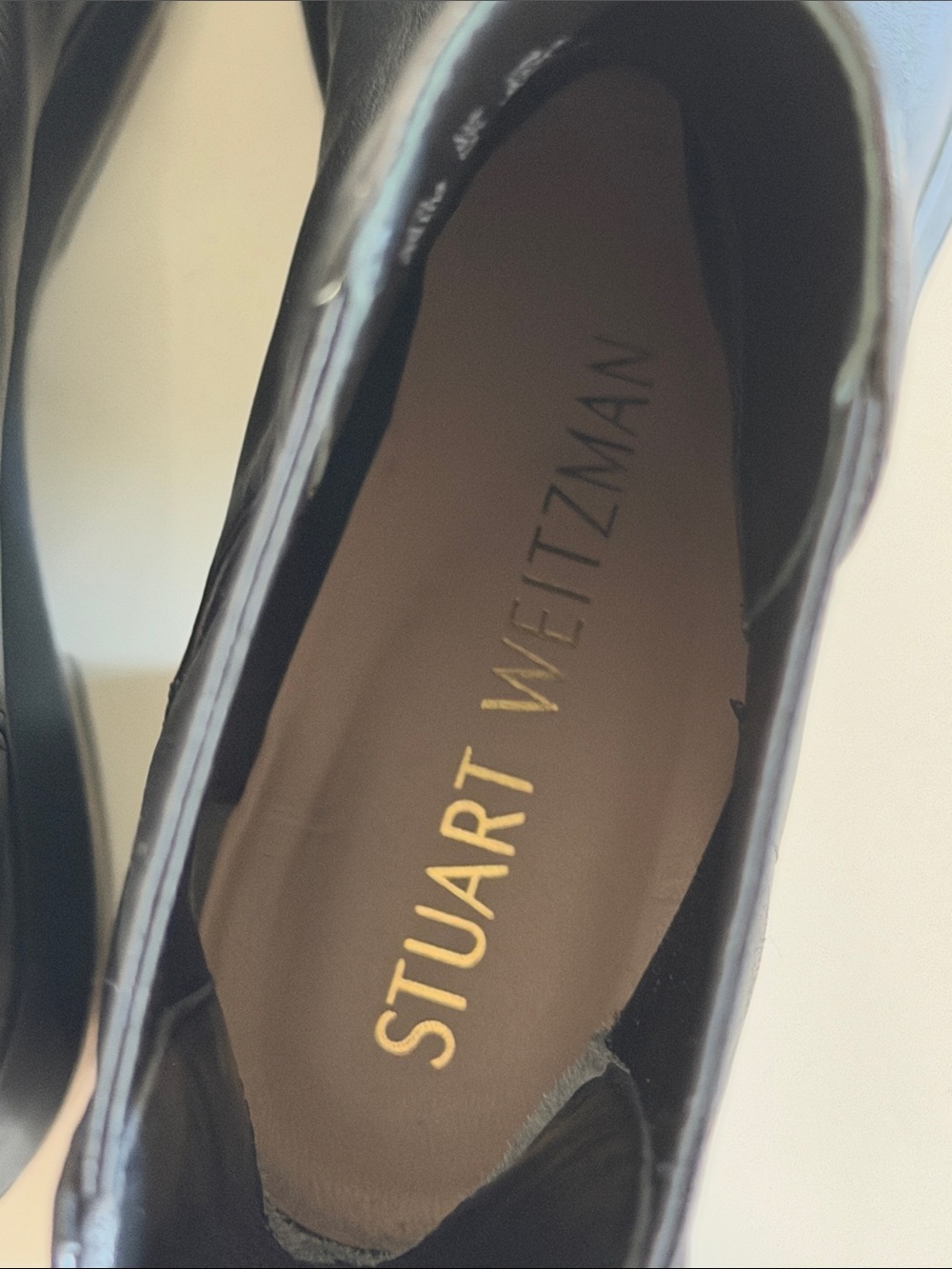 Stuart Weitzman Black Leather Platform Lug Boots - Picture 13 of 14